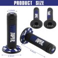 thumbnail image 2 of 7/8" 22mm 24mm Universal Motorcycle Hand Grips for Dirt Pit Bike, Rubber Anti-Slip Handlebar Grips One Pair(Blue), 2 of 6