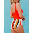 thumbnail image 3 of Bsubseach Womens 2 Piece Swimsuit Push up Tankini Top with Shorts Bikini Button Split Swimsuit, 3 of 4