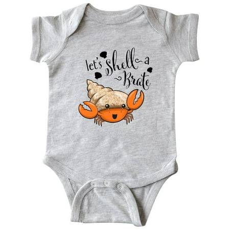 

Inktastic Lets Shell-a-Brate- cute hermit crab Gift Baby Boy or Baby Girl Bodysuit