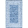 thumbnail image 2 of SAFAVIEH Arizona Laidley Distressed Polyester Area Rug, Blue/Ivory, 8' x 10', 2 of 13