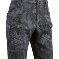 thumbnail image 1 of Shorts Tactiques Multi-Poches pour Hommes Shorts Cargo Multi-Usages Shorts de Randonnée Imperméables pour Extérieur, 1 of 5