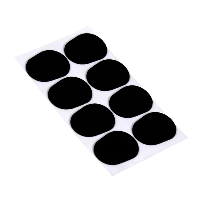 Boquilla Accesorios para instrumentos de viento 8 unids Alto Tenor Saxophone Clarinet Boquilla Cojines Parches Pads Negro 0.5 mm de espesor Tomshoo Boquilla