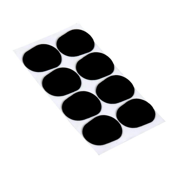 Boquilla Accesorios para instrumentos de viento 8 unids Alto Tenor Saxophone Clarinet Boquilla Cojines Parches Pads Negro 0.5 mm de espesor Maboto Boquilla