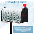thumbnail image 3 of Winter Magnetic Mailbox Cover Large Snowy Forest Mailbox Wrap Pine Tree Snowflake Nature Landscape Mail Post Letter Box Cover for Christmas Holiday Garden Yard Decor Oversized 25.5" x21", 3 of 6