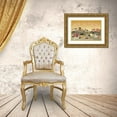thumbnail image 3 of Marshall, Laura 32x23 Gold Ornate Wood Framed with Double Matting Museum Art Print Titled - Harvest Village II Script, 3 of 4