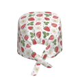 thumbnail image 2 of Kdxio Strawberry Pattern Turban Hat for Women Men Comfortable Adjustable Cleaning Working Cap with Sweatband, 2 of 8