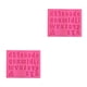 thumbnail image 1 of Toystoory Moldes para mousse Accesorios Molde en relieve Fundición de caramelos Die Minúsculas/Rosa Minúsculas/Rosa 2piezas Toystoory CBP267467, 1 of 6