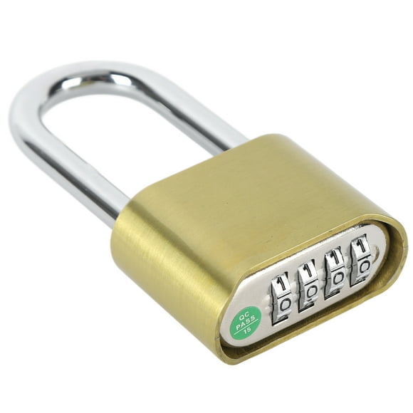 Heavy Duty Combination Padlock,4 Digit Combination Padlock Resettable Combination Lock Weatherproof Padlock Superior Craftsmanship