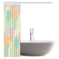 thumbnail image 2 of MYPOP Mandala Decor Shower Curtain, Mystic Psychedelic Vintage Kaleidoscope Zen Sacred Cosmos Tibetan Icon Fabric Bathroom Set with Hooks, 60 X 72 Inches, 2 of 2