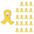 thumbnail image 1 of Alfileres amarillos para concientizar sobre el cáncer, 20 unidades, 1 of 7