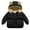 Black, variant on Juebong Baby Boys Girls Coats Clearance Autumn Winter Baby Girls Boys Down Cotton Thick Hooded Coat Warm Jacket