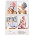 thumbnail image 5 of Hicober Toalla Para El Cabello De Microfibra, 2 Paquetes De Turbantes Para El Cabello Para Secar El Cabello Húmedo, Toallas Envolventes Para El Cabello Para Mujeres Con Cabello Rizado, Antiencrespamie, 5 of 5
