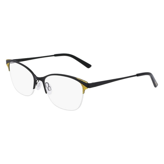 Bebe BB5204 001 Women's Jet Cat Eye Shape Metal Frame Eyeglasses
