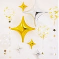 thumbnail image 2 of Globo de aluminio con forma de estrella de cuatro esquinas de 10, 26 y 36 pulgadas para decoración de cumpleaños de bebé, diseño de pared de fondo con forma de estrella, 2 of 5
