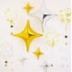 thumbnail image 3 of Globo de aluminio con forma de estrella de cuatro esquinas de 10, 26 y 36 pulgadas para decoración de cumpleaños de bebé, diseño de pared de fondo con forma de estrella, 3 of 6