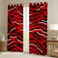 thumbnail image 2 of Castle Fairy Zebra Print Black Out Curtains,Black Red Curtains Pack of 2 (42x63 Each), 2 of 6