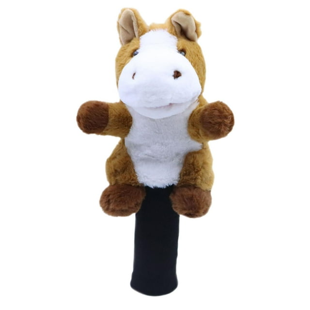 Funda para cabeza de palo de golf de madera, bonita y cómoda funda protectora para cabeza de palo de golf para deportes marrón