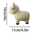 thumbnail image 3 of Highland Cow Decor, 4.3x4 Inch Resin Animal Figurine, Cute Scottish Cattle Statue for Home, Office, Farmhouse Tiered Tray, Desktop Display, Cow Enthusiast Gift (Charming Table Sculpture), 3 of 5
