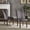 Dark Grey, variant on iNSPIRE Q Ayana Modern Espresso Finish Linen Parson Chair, Grey (Set of 2)