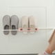 thumbnail image 5 of Toallero Plegable De Pared Para Ducha, Sin Taladros, 3 Pares, Para Puerta De Dormitorio, Zapatero 3 En 1, Ahorra Espacio, Plástico, Para Zapatillas De Baño, Rosa, 30x6x5cm (1 Unidad) Rkxzt, 5 of 8