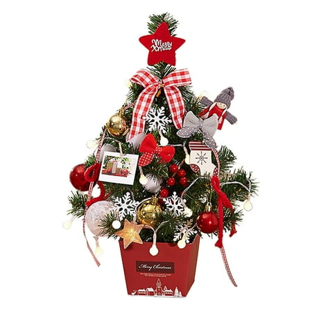 

Hinati Limited Time Deal Winter Hanging Ornaments Desktop Ornaments Tree Set LED Christmas Tree With Lights Home Decor for Christmas Decor Christmas Party Home Decor