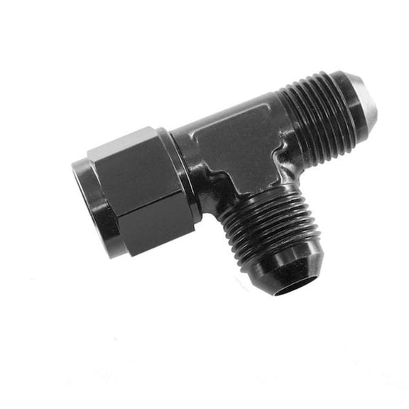 REDHORSE PERFORMANCE 6AN Tee with Female Swivel on Run Black