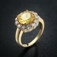 thumbnail image 2 of White/Blue/Purple/Gold CZ Band 925 Silver, Gold Women's Jewellery Ring Size 6-10, 2 of 9