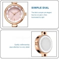 thumbnail image 6 of Elegant Pearl Women's Dress Watch Fashion Round Dial Analog Quartz Gift Watch, 6 of 6