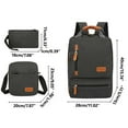 thumbnail image 5 of Casual Backpack Three Piece Set, Large Capacity Student Backpack, Suitable For School And Outdoor Travel, Computer Bag For Men And Women With Large Capacity, 5 of 8
