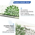 thumbnail image 6 of Decorative Throw Pillow Covers Set of 2 Sage green Pillow Covers 22x22 inch Throw Pillow Cases Linen Square Pillow Case,Farmhouse Outdoor Modern Floral Pillow Covers for Couch Sofa Living Room, 6 of 6