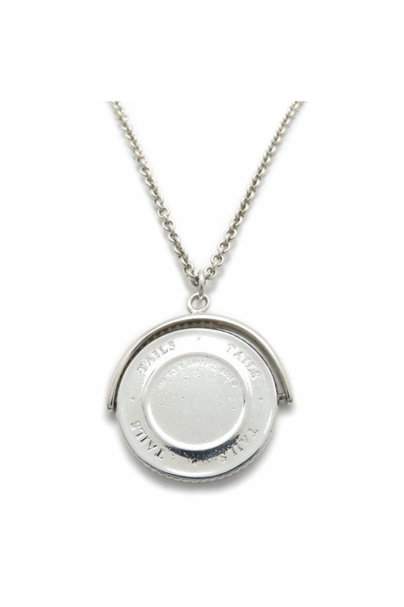 Pre-Owned TIFFANY&Co. Tiffany Heads Tails Necklace, Coin Motif, SV925, Women's, 295652