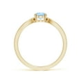 thumbnail image 2 of Angara Natural 0.6 Ct. Aquamarine Solitaire Ring in 14K Yellow Gold for Women (Ring Size: 11.5), 2 of 10