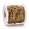 thumbnail image 3 of 304 Stainless Steel Cable Chains Soldered with Spool Oval Golden 2.5x2x0.5mm about 164.04 Feet(50m)/roll DIY, 3 of 4