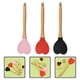 thumbnail image 5 of 3 espátulas de silicona con forma de corazón y mango de madera para utensilios de cocina antiadherentes, para hornear, cocinar, mezclar, raspar y remover, 5 of 7
