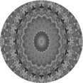 thumbnail image 1 of Ahgly Company Machine Washable Indoor Round Transitional Gunmetal Gray Area Rugs, 7' Round, 1 of 7