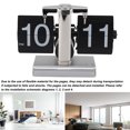 thumbnail image 4 of Retro Digital Flip Down Clock, Vintage Digital Flip Desk Clock, Flip Clock with Ambient Light, Stainless Steel Frame, Easy to Read,  Decor, Holiday Gifts, 4 of 8
