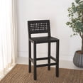 thumbnail image 4 of SAFAVIEH Sorrento Square Mid Back Counter Stool, Black, 4 of 13