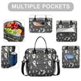 thumbnail image 2 of Ghost and Spider Web Halloween Pattern Womens Lunch Box for Work,Insulated Large Lunch Bag for Tween and Teen,Loncheras Para Mujer,Leakproof Adult Lunch Bag for Work,Beach,Travel,Picnic,Camping, 2 of 7