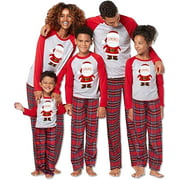 Matching Christmas Family Santa Pajamas for Mom Dad Kids Sleepwear Set Nightwear