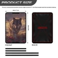 thumbnail image 3 of Psesaysky RV Door Window Shade Cover, Camper Sunshade Privacy Screen Window Cover, 17.3x26 inches，Travel Trailer Motorhome Sun Shade RV Accessories, Wild Wolf Rose, 3 of 7