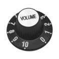 thumbnail image 2 of TISHITA Electric Guitar Control Knob Black Easy Installation Bass Guitar Accessories Volume, 2 of 8