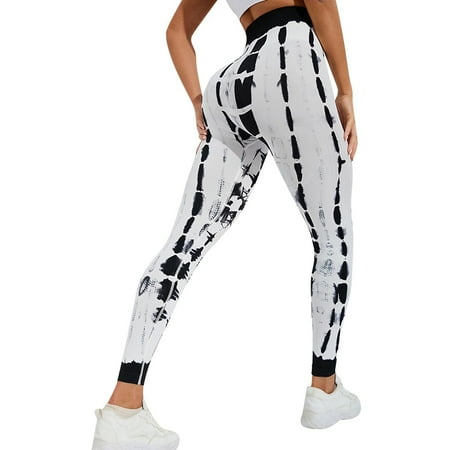 

Yoga Pants for Womens Womens Autumn Winter Tie Dye Seamless High Waist Sports Yoga Leggings The Office Pajamas for Womens