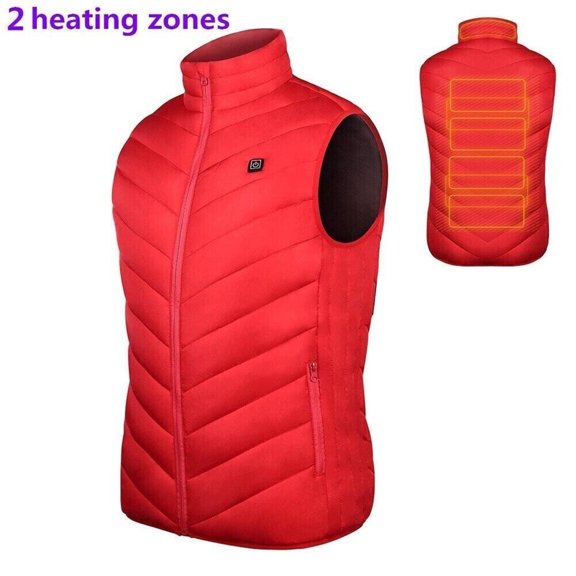 Limited Time Deal karymi 2 Heating Areas Outdoor Warm Clothing Heated for Riding Skiing Fishing Charging Via Heated Coat Sports and Outdoors Tailgating Weekly Deal