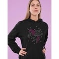 thumbnail image 2 of Pegasus Flying In The Sky Hoodie Women -Image by Shutterstock, Female Small, 2 of 4