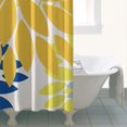 thumbnail image 4 of Yellow Floral and Petal Pattern Shower Curtain 36"x72" ,Bathroom Decorative Shower Curtains Set with 12 Hooks,Modern Waterproof Washable Shower Curtain, 4 of 6