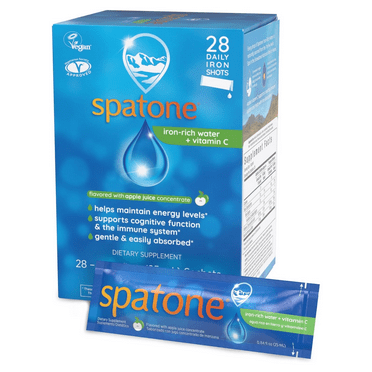 Spatone Natural Liquid Iron Supplement, Apple Flavor - 20 mL Sachet