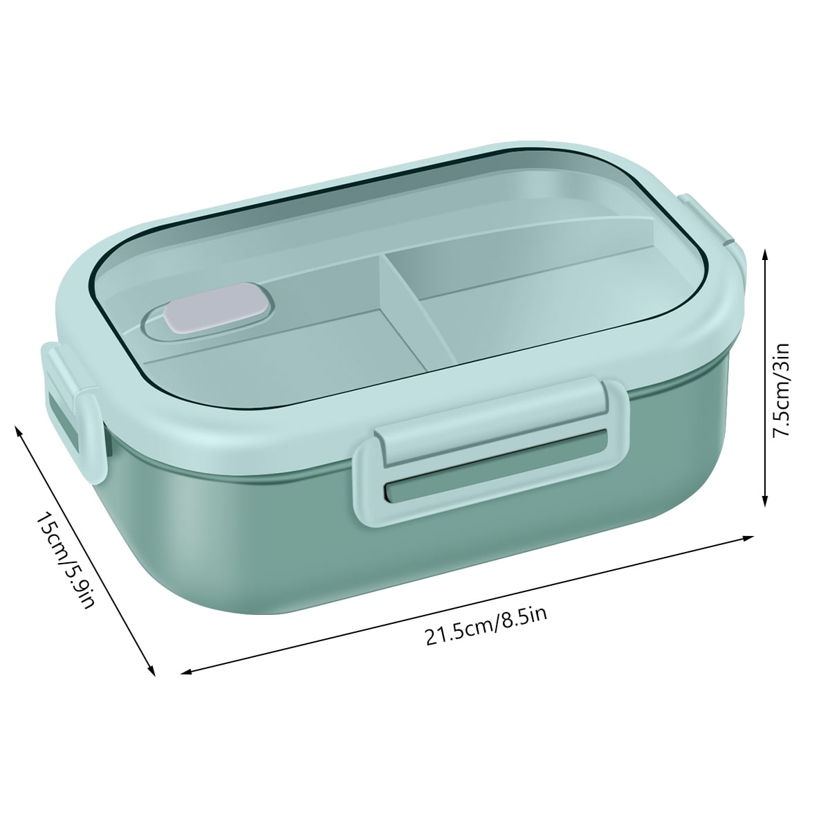 Plastic Lunch Container Durable High Temperature Resistant Lunch Box for Home Kitchen Dining Room, Size: 21.5