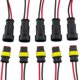 thumbnail image 2 of 5 Pair 2 Pin Way Waterproof Electrical Wire Connector Plug Set, 2 of 5