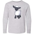 thumbnail image 3 of Inktastic Cute Little Lamb Long Sleeve Youth T-Shirt, 3 of 5