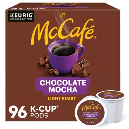 McCafe Mocha Collection, Chocolate Mocha Light Roast 96 K-Cup Coffee Pods